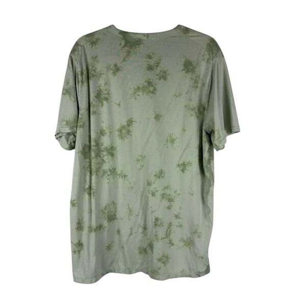 Lululemon Green Tie Dye New Tide Shibori Fundamental Short Sleeve Shirt Large - Picture 5 of 7